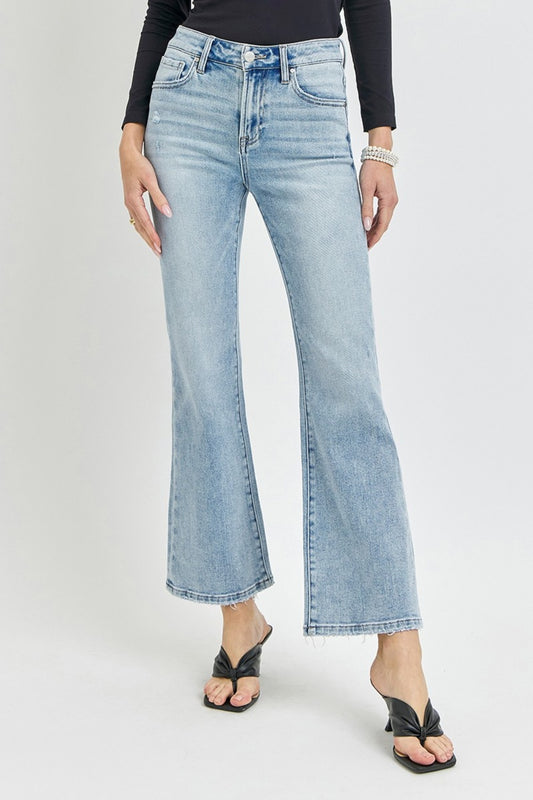 The High Rise Ankle Flare Jeans