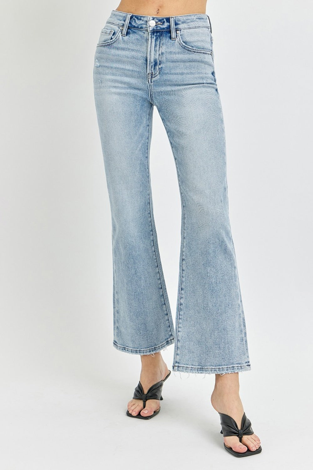 The High Rise Ankle Flare Jeans