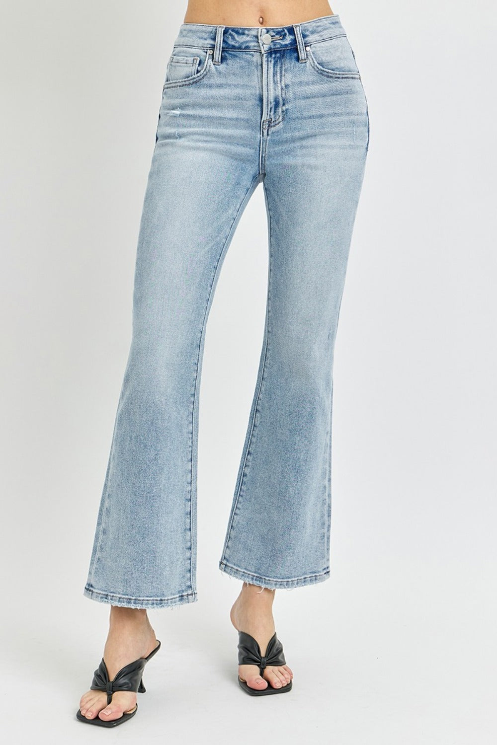 The High Rise Ankle Flare Jeans