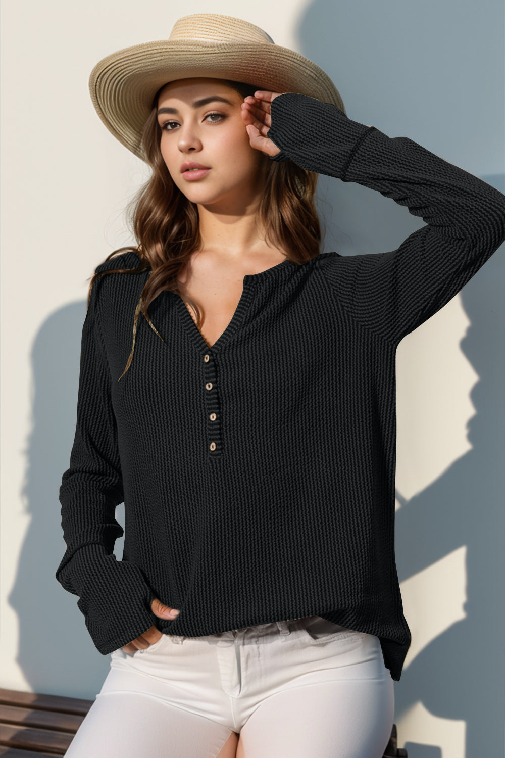 The Notched Thumbhole Shirt