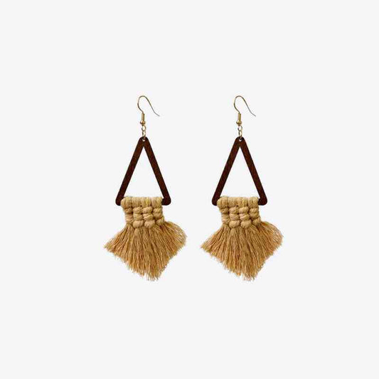 The Stellitsa Geometric Tassel Earrings