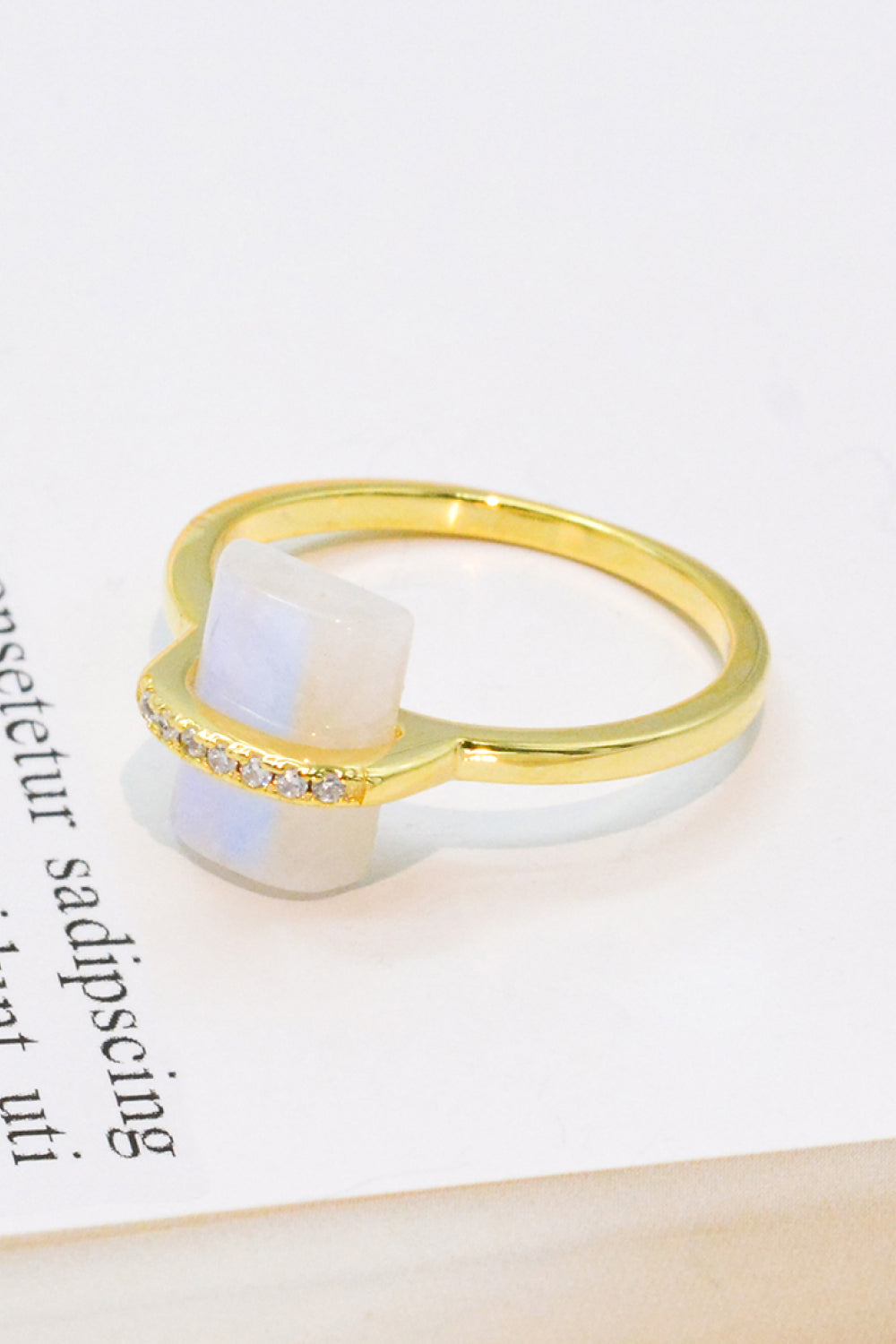 The Gentry Natural Moonstone Ring