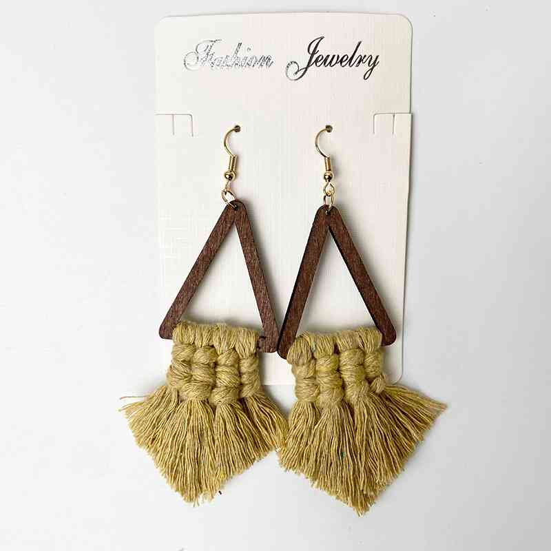 The Stellitsa Geometric Tassel Earrings