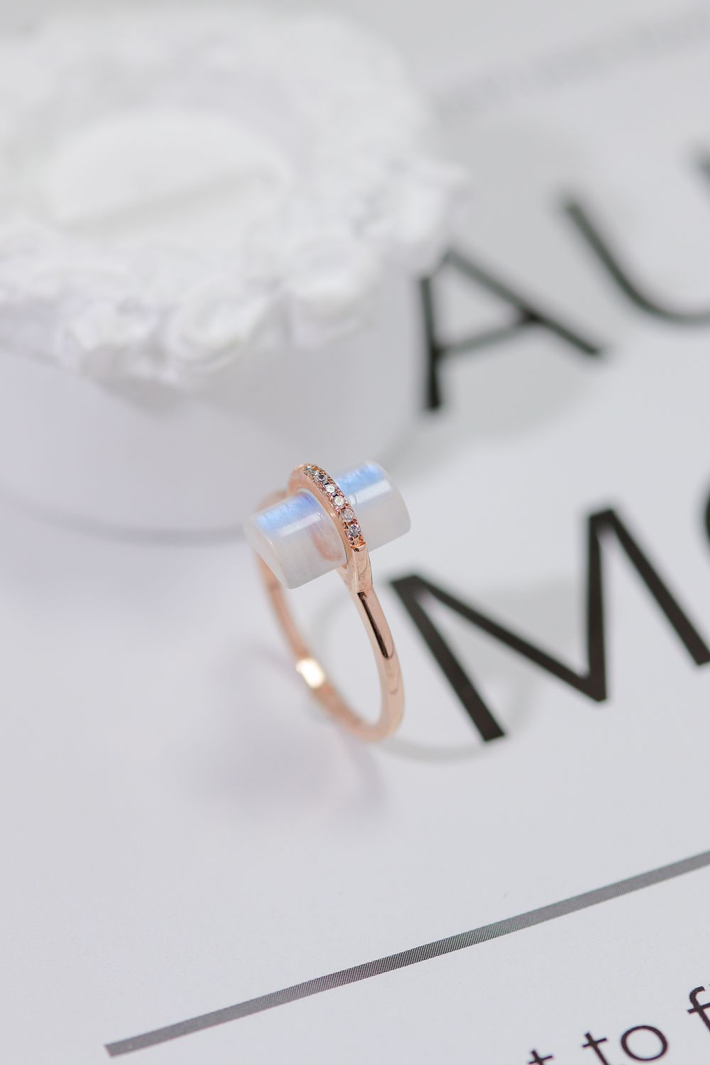 The Gentry Natural Moonstone Ring