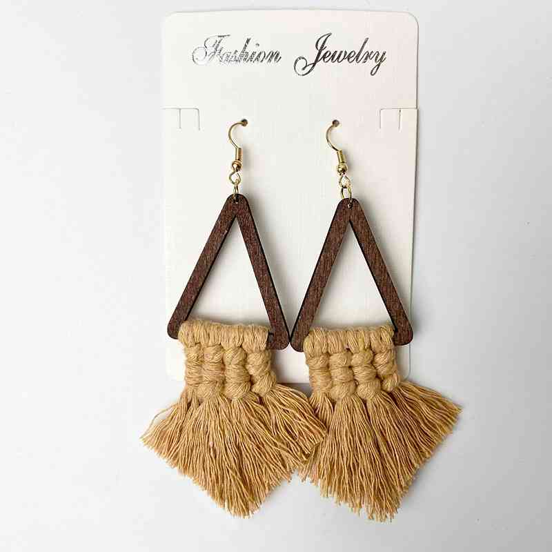 The Stellitsa Geometric Tassel Earrings