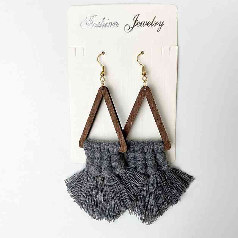 The Stellitsa Geometric Tassel Earrings