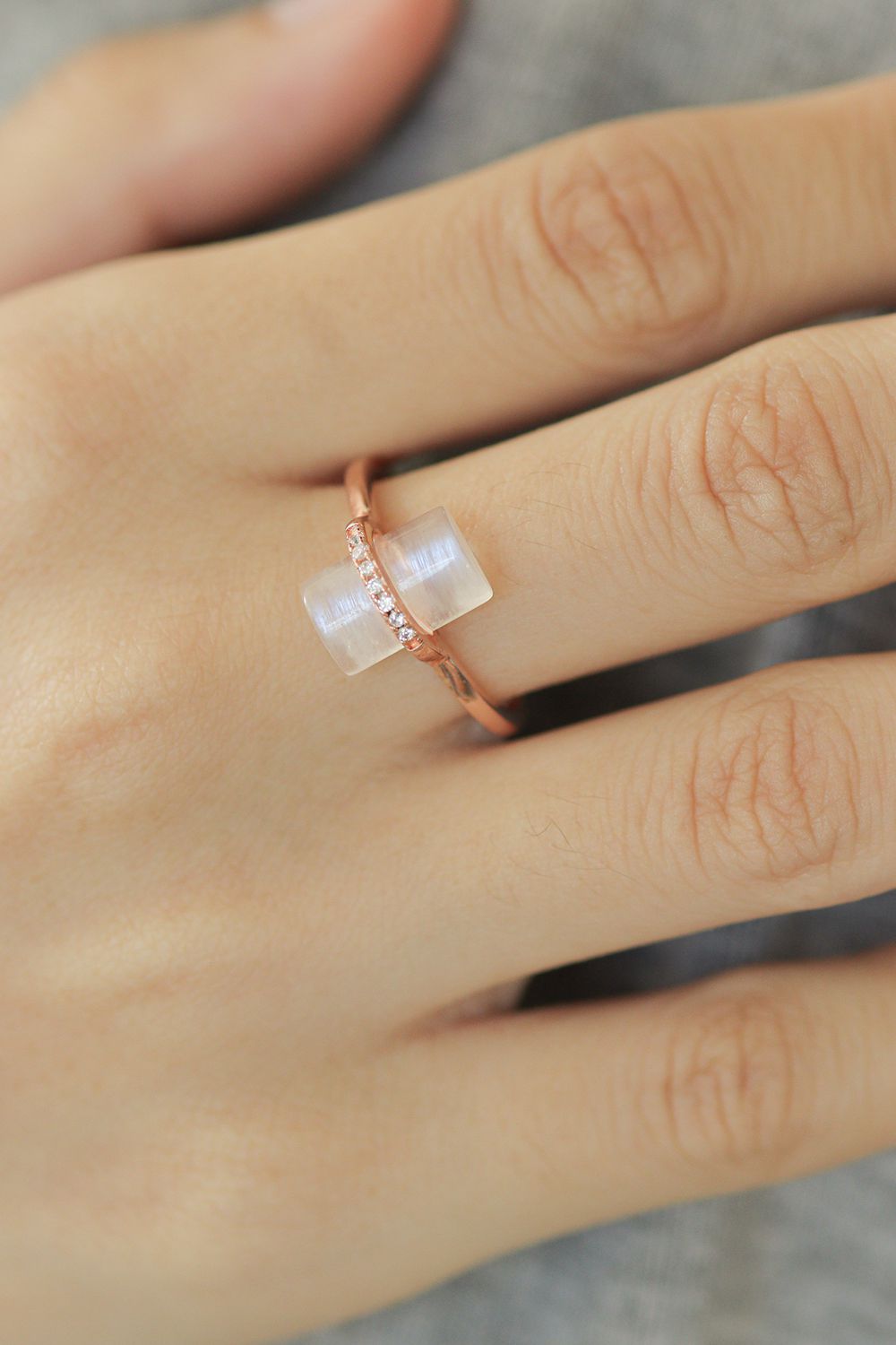 The Gentry Natural Moonstone Ring